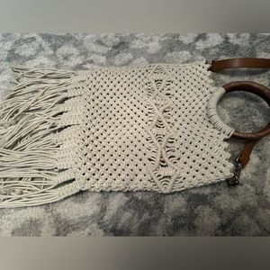 Scoop brand. Crochet top handle or crossbody bag.